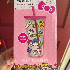 Hello Kitty and Friends Café DIY Tumbler – NEW- 2 available !
